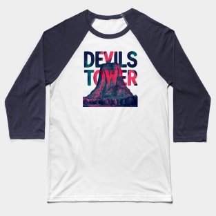 Mystic Devils Tower, Wyoming Baseball T-Shirt